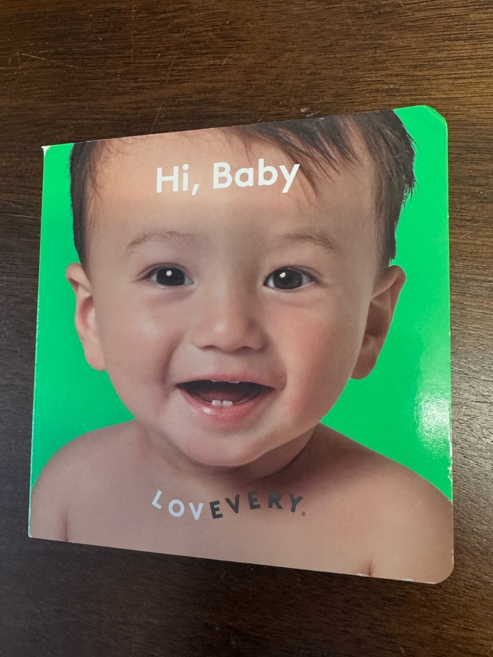 Lovevery Hi, Baby Board Book - Bright Green